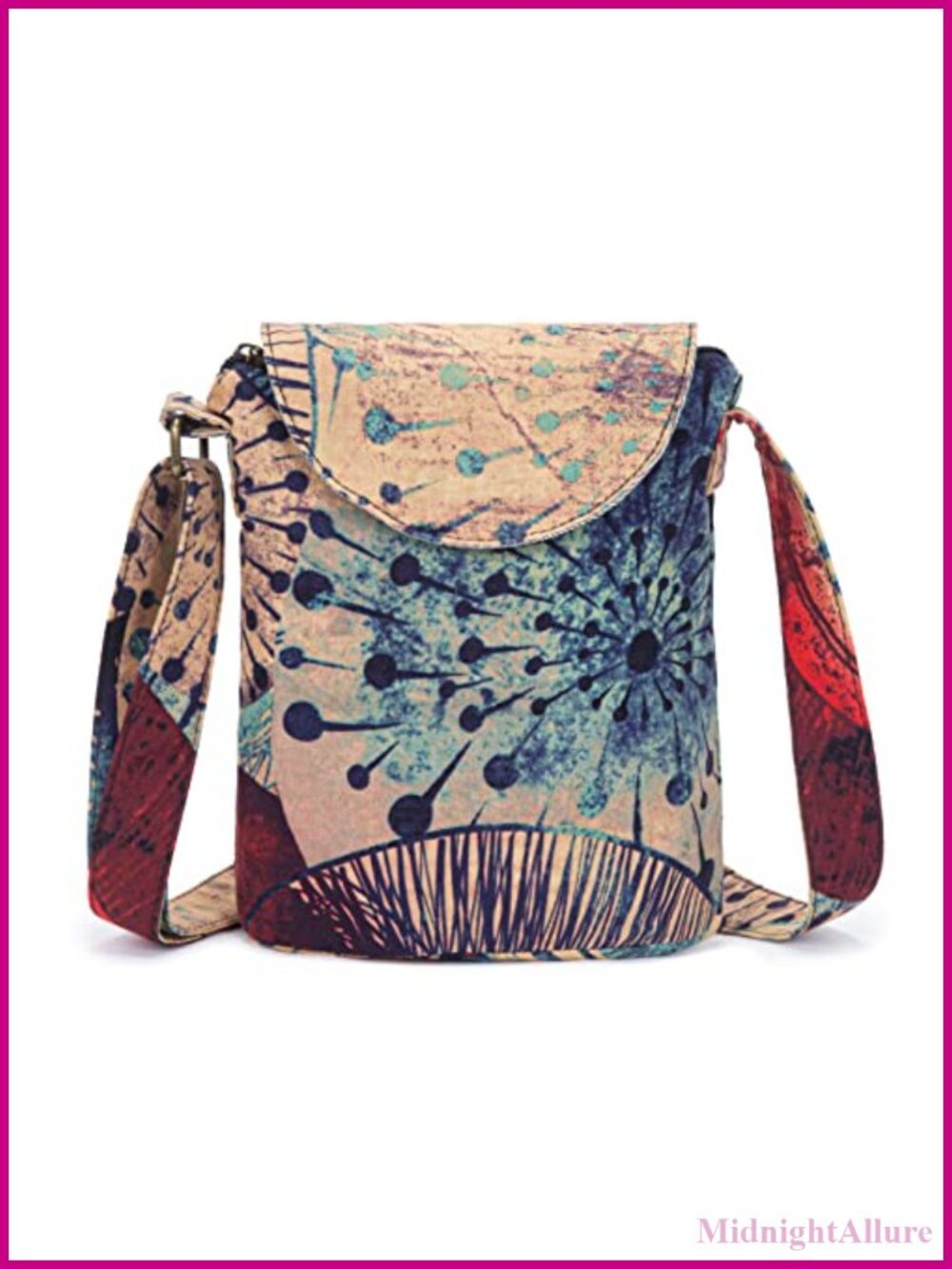 Small Canvas Shoulder Bag Hippie Boho Crossbody Handbag